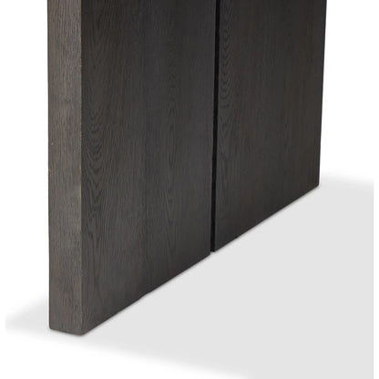 Warby Desk by Four Hands in worn oak. Made from oak veneer in a modern style.