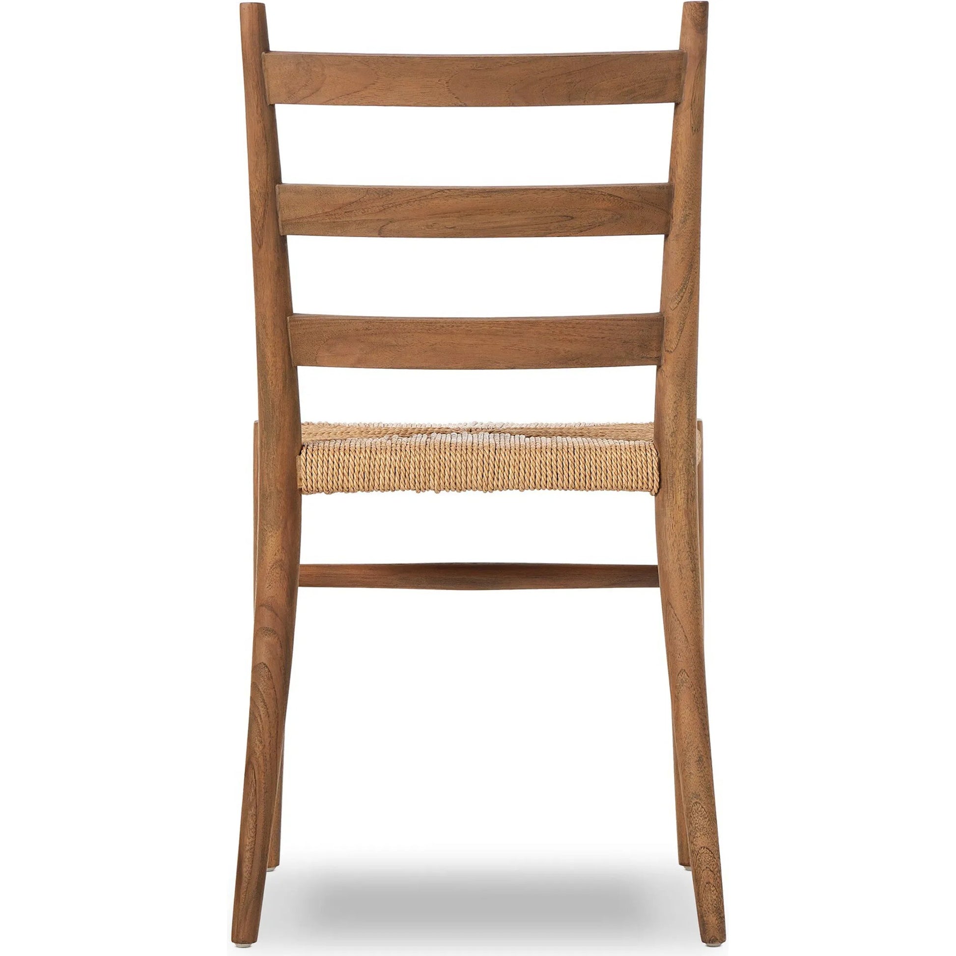 Ladder Back Outdoor Dining Chair by Four Hands. Made from 100% polyethylene, solid teak in a transitional style.