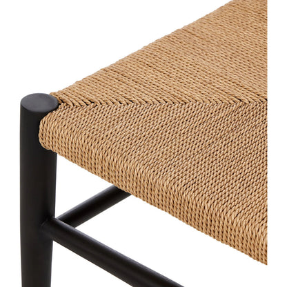 Ladder Back Outdoor Dining Chair by Four Hands. Made from 100% polyethylene, solid teak in a transitional style.
