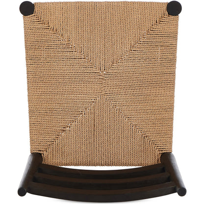 Ladder Back Outdoor Dining Chair by Four Hands. Made from 100% polyethylene, solid teak in a transitional style.