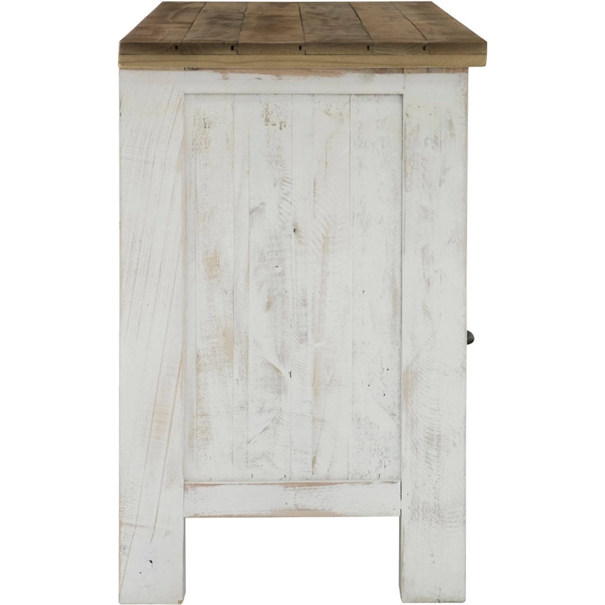 Provence Media Unit by LH Imports in white, brown. Made from reclaimed pine in a cottage & farmhouse style.