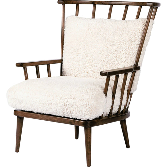 Graham Chair by Four Hands in andes natural and vintage parawood. Made from 100% polyester, solid parawood in a modern style.