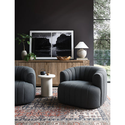 Elliana Swivel Chair by Four Hands. Made from 100% polyester, poplar plywood in a modern style.