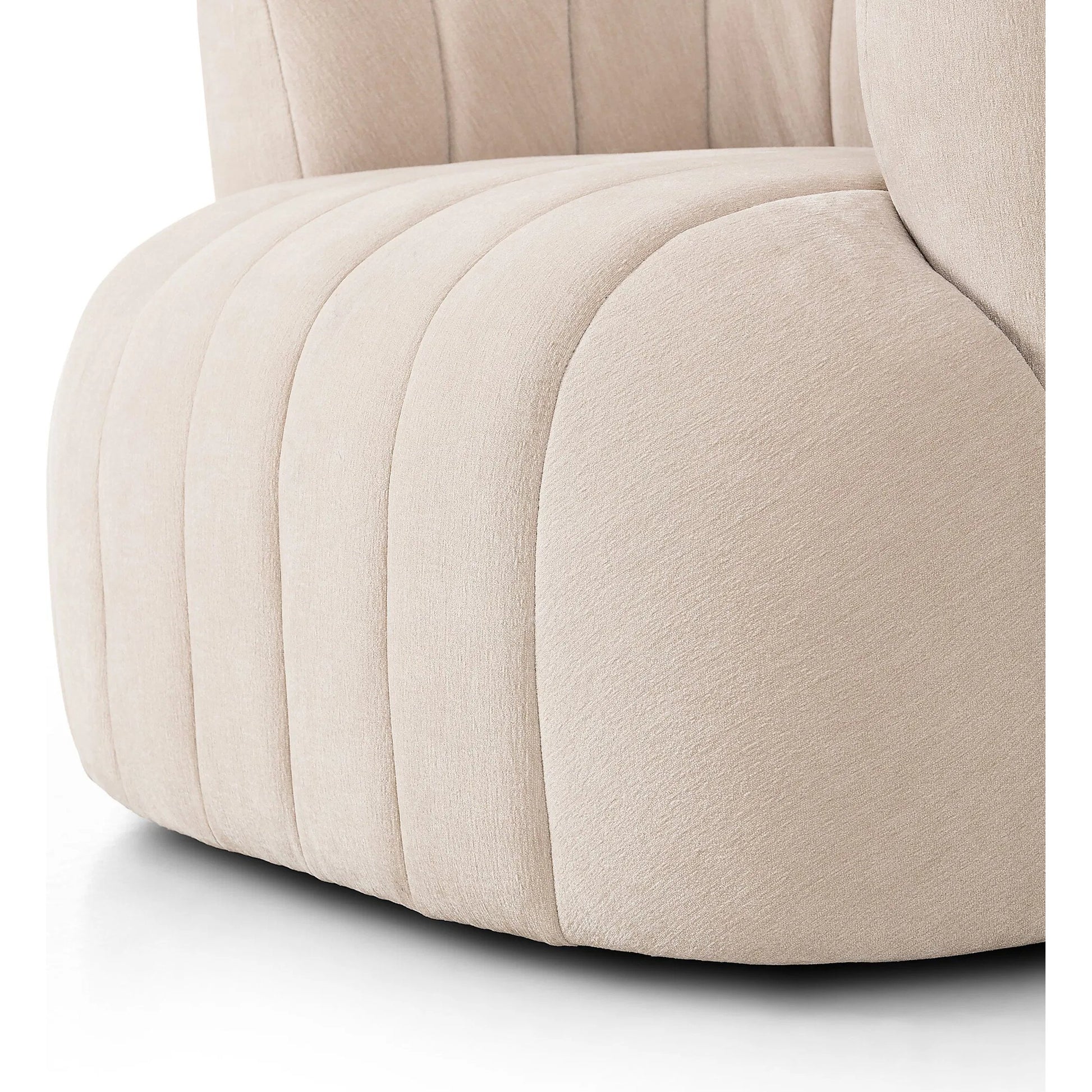 Elliana Swivel Chair by Four Hands. Made from 100% polyester, poplar plywood in a modern style.