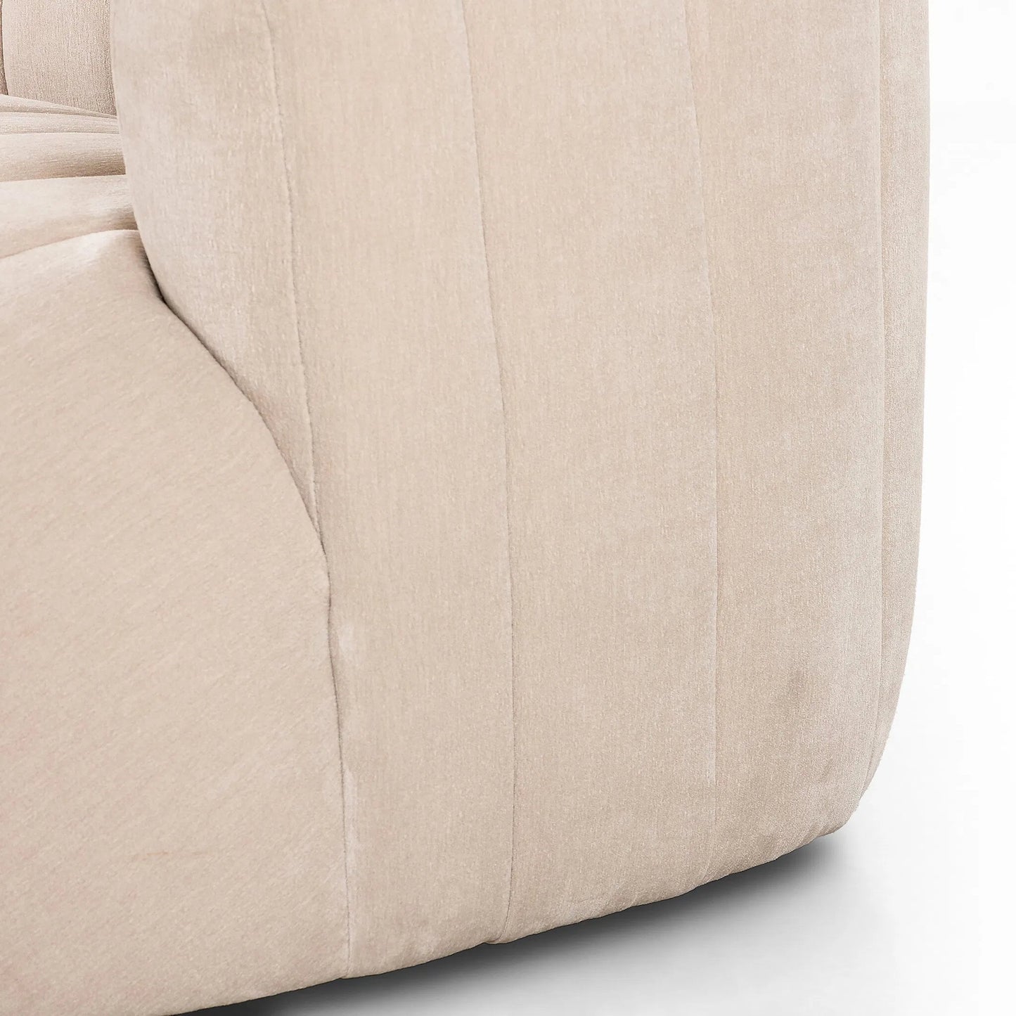 005 SI-2320047 | Closeup | Elliana Sofa by Four Hands in blamont cream. Made from 100% polyester in a unique style.