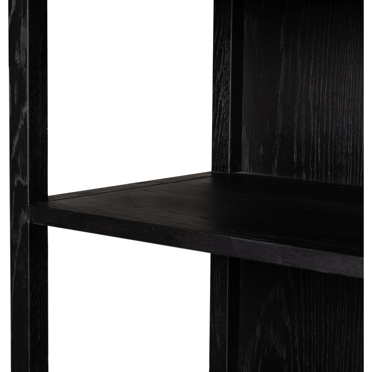 006 SI-1977380 | Additional Silo | Hopkins Bookcase by Four Hands in brushed ebony oak. Made from solid oak, oak veneer, iron in a modern style.