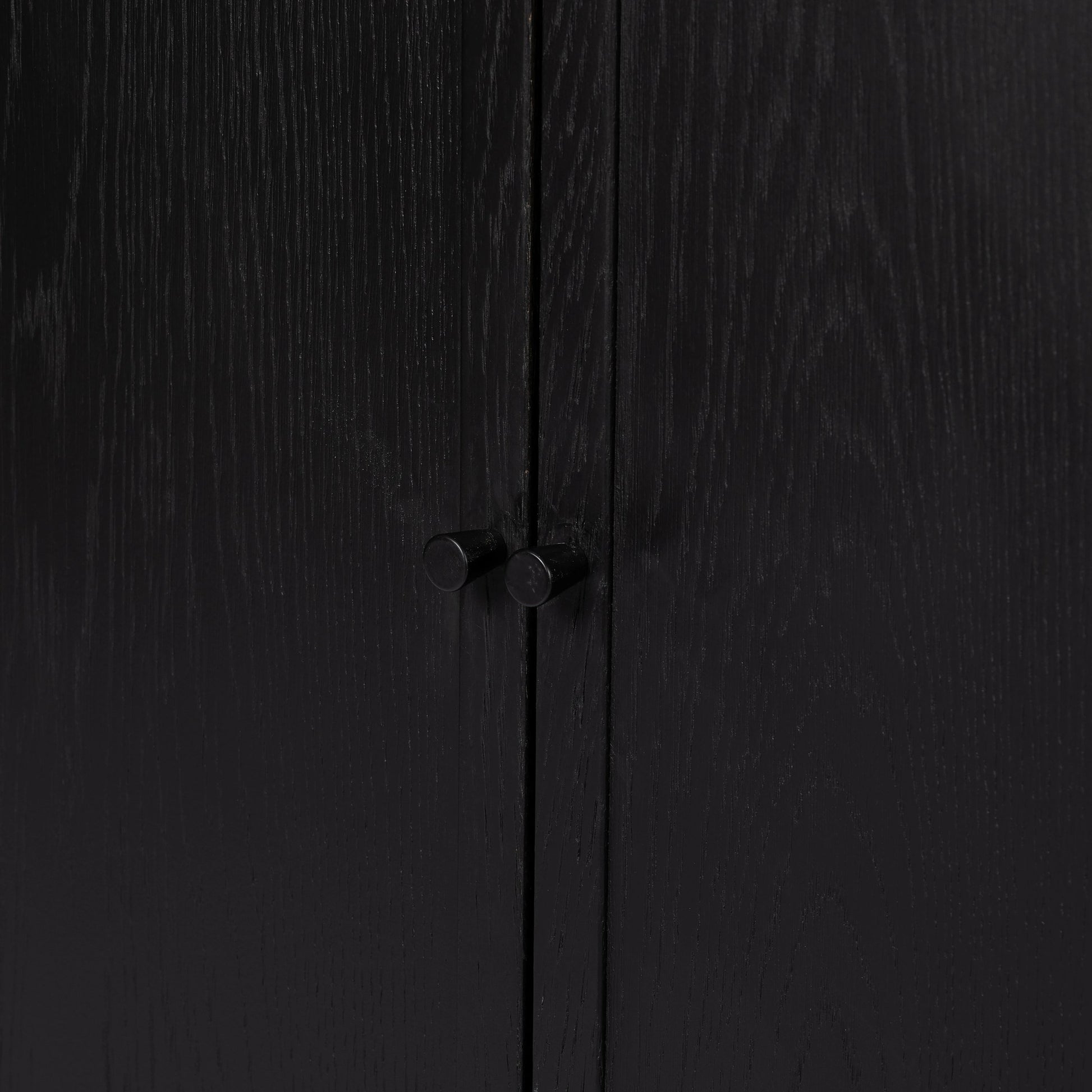 Hopkins Bookcase by Four Hands in brushed ebony oak. Made from solid oak, oak veneer, iron in a modern style.