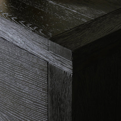 Warby 6 Drawer Dresser by Four Hands in worn oak veneer and worn oak veneer. Made from oak veneer, solid oak in a modern style.