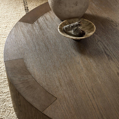 Sheffield Coffee Table by Four Hands. Made from oak veneer in a modern style.