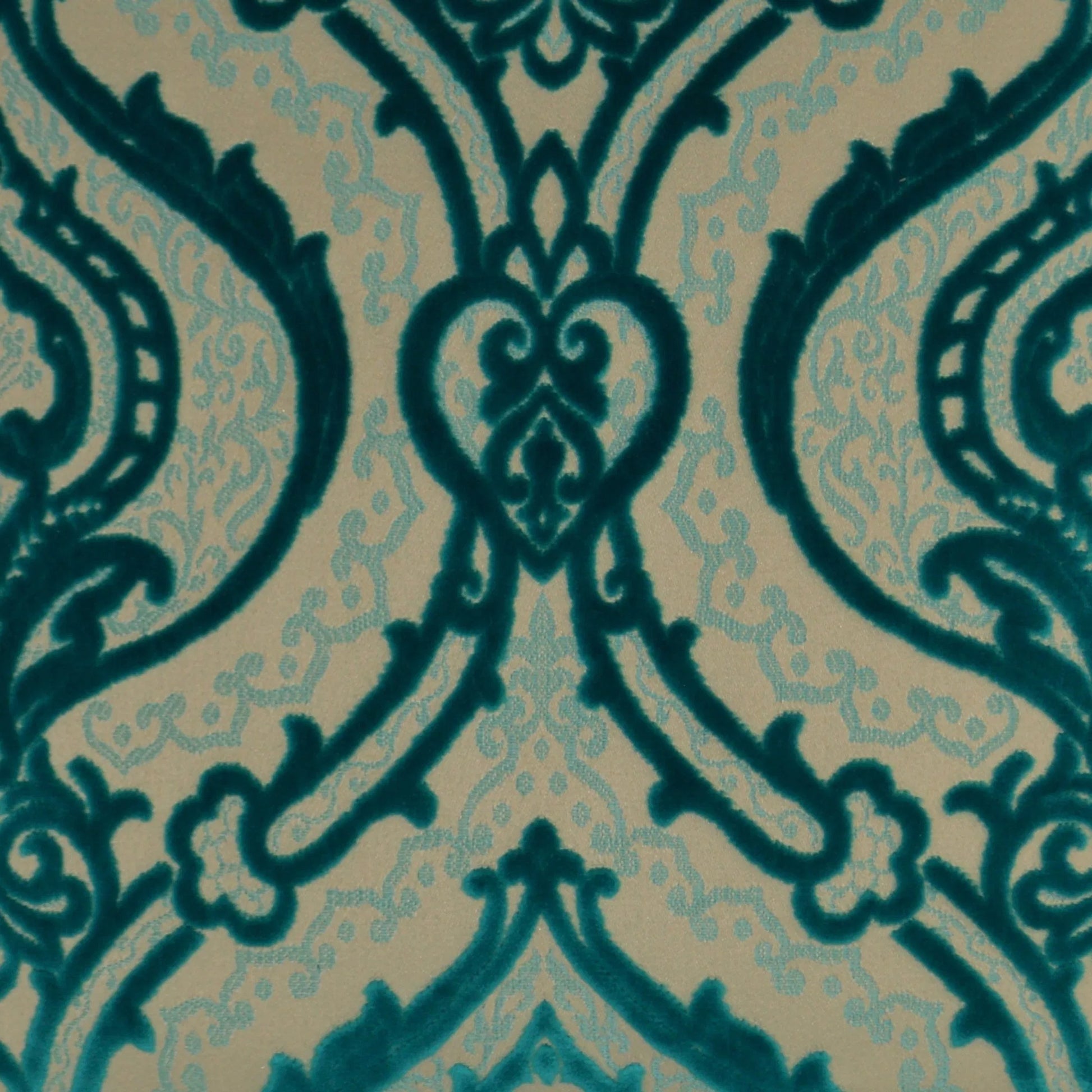 Couture Pillow by DV Kap Home in turquoise. Made from 60% polyester, 40% acrylic in a traditional style.