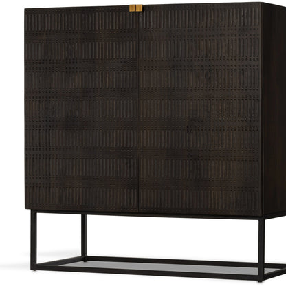 Kelby Bar Cabinet by Four Hands. Made from iron, solid mango in a modern style.