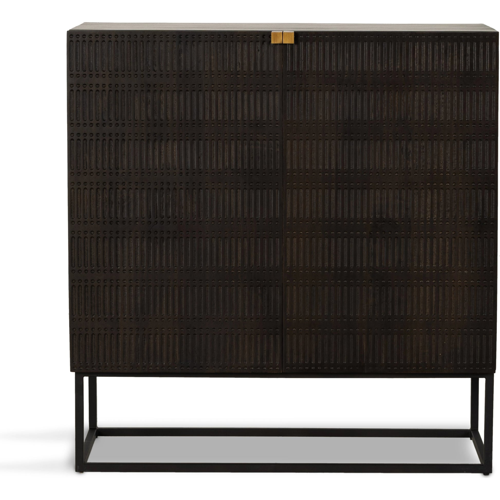 Kelby Bar Cabinet by Four Hands. Made from iron, solid mango in a modern style.