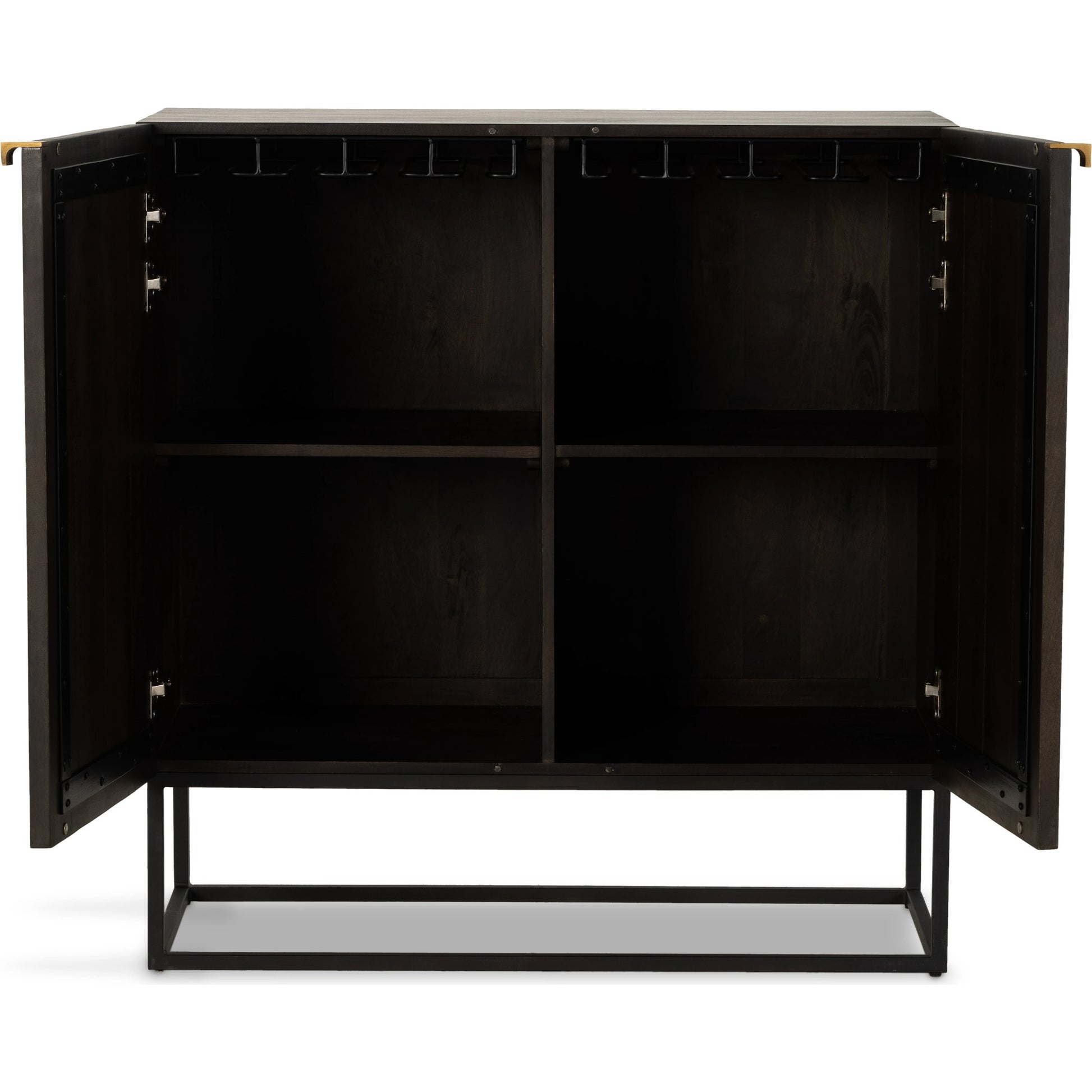 Kelby Bar Cabinet by Four Hands. Made from iron, solid mango in a modern style.