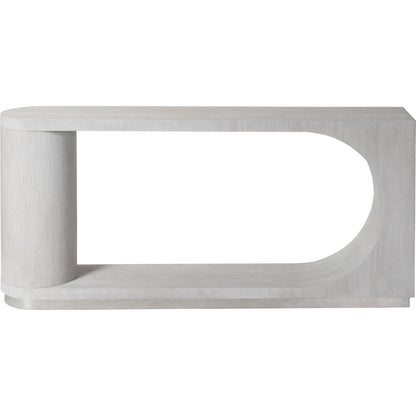 Maxwell Sofa Table by Artistica Home in misty white gray. Made from unique in a modern style.
