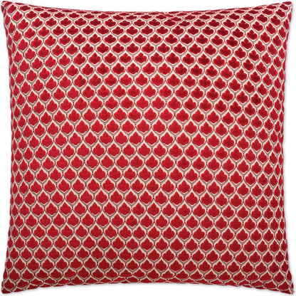 Posh Pillow by DV Kap Home in red. Made from 60% polyester, 40% acrylic in a eclectic & global style.