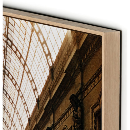 Galleria Vittorio Emanuele II by Slim Aarons by Four Hands. Made from vertical grain floater white oak, gloss white chromaluxe in a transitional style.