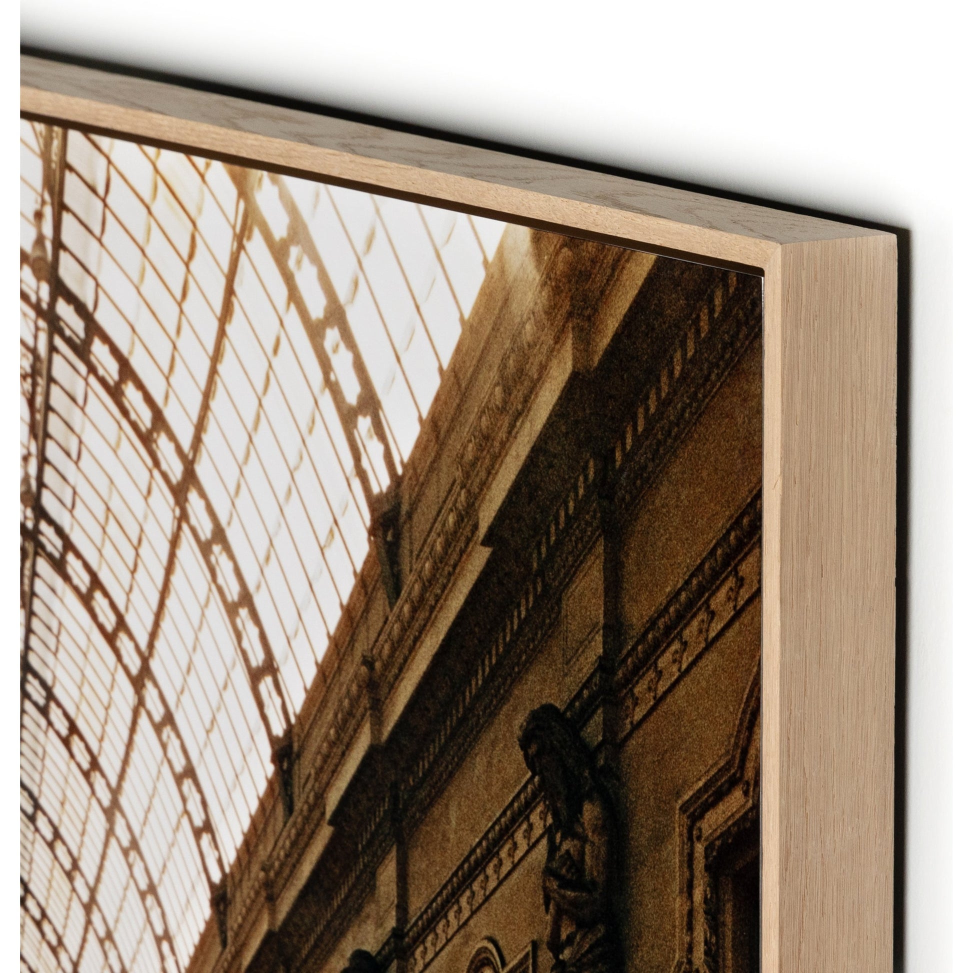 Galleria Vittorio Emanuele II by Slim Aarons by Four Hands. Made from vertical grain floater white oak, gloss white chromaluxe in a transitional style.