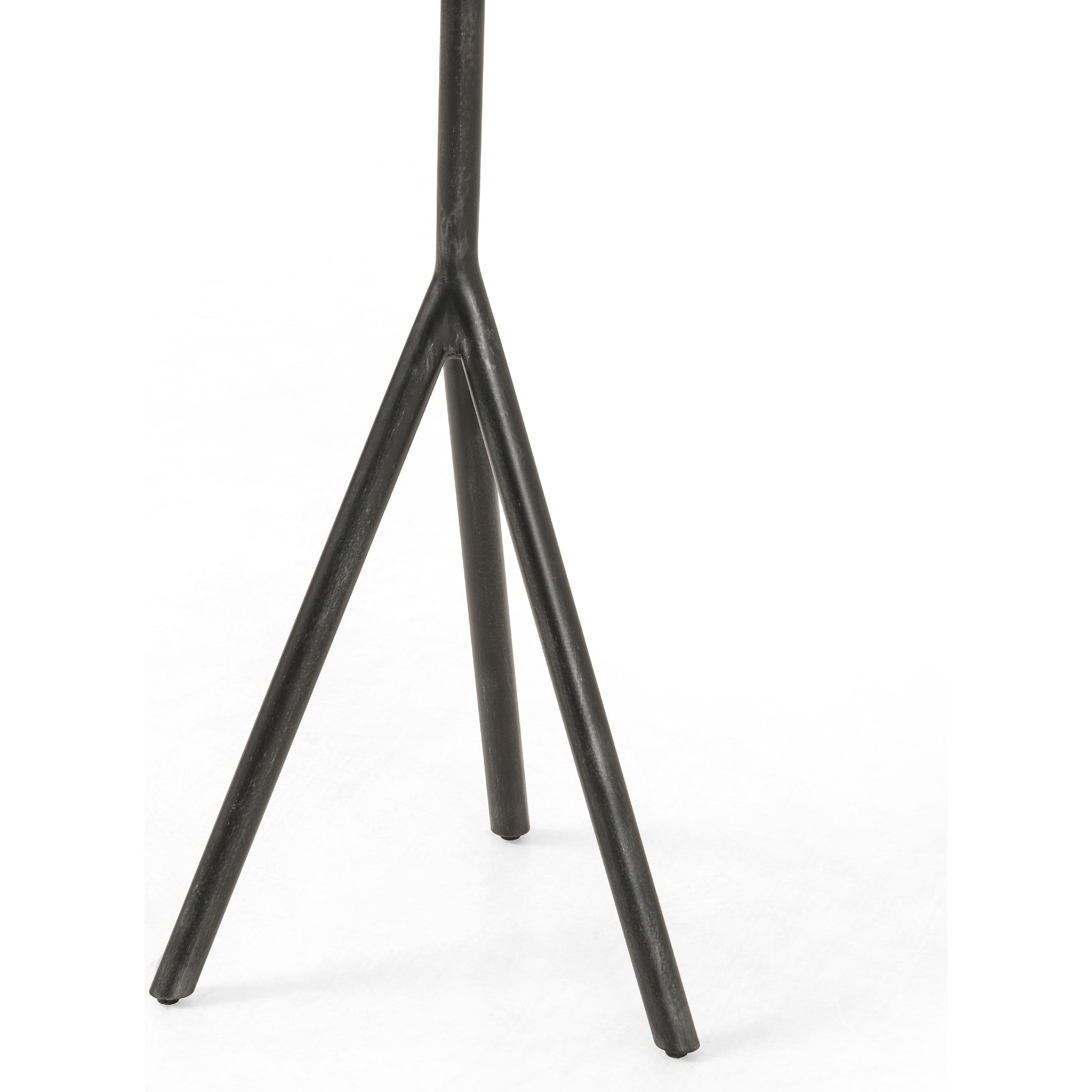 Corin End Table by Four Hands in powder black, bluestone and bluestone. Made from bluestone, iron in a modern style.