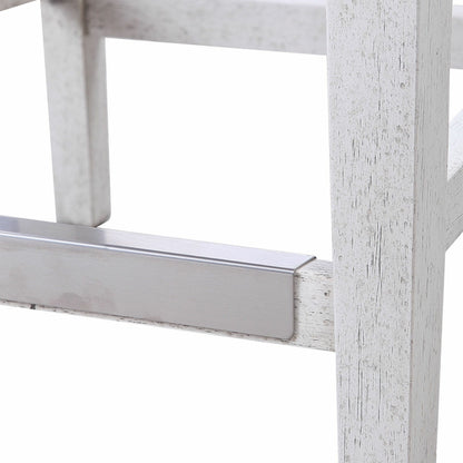 Brazos Counter Stool by Uttermost in gray. Made from rubber wood, plywood, fabric, foam in a modern style.