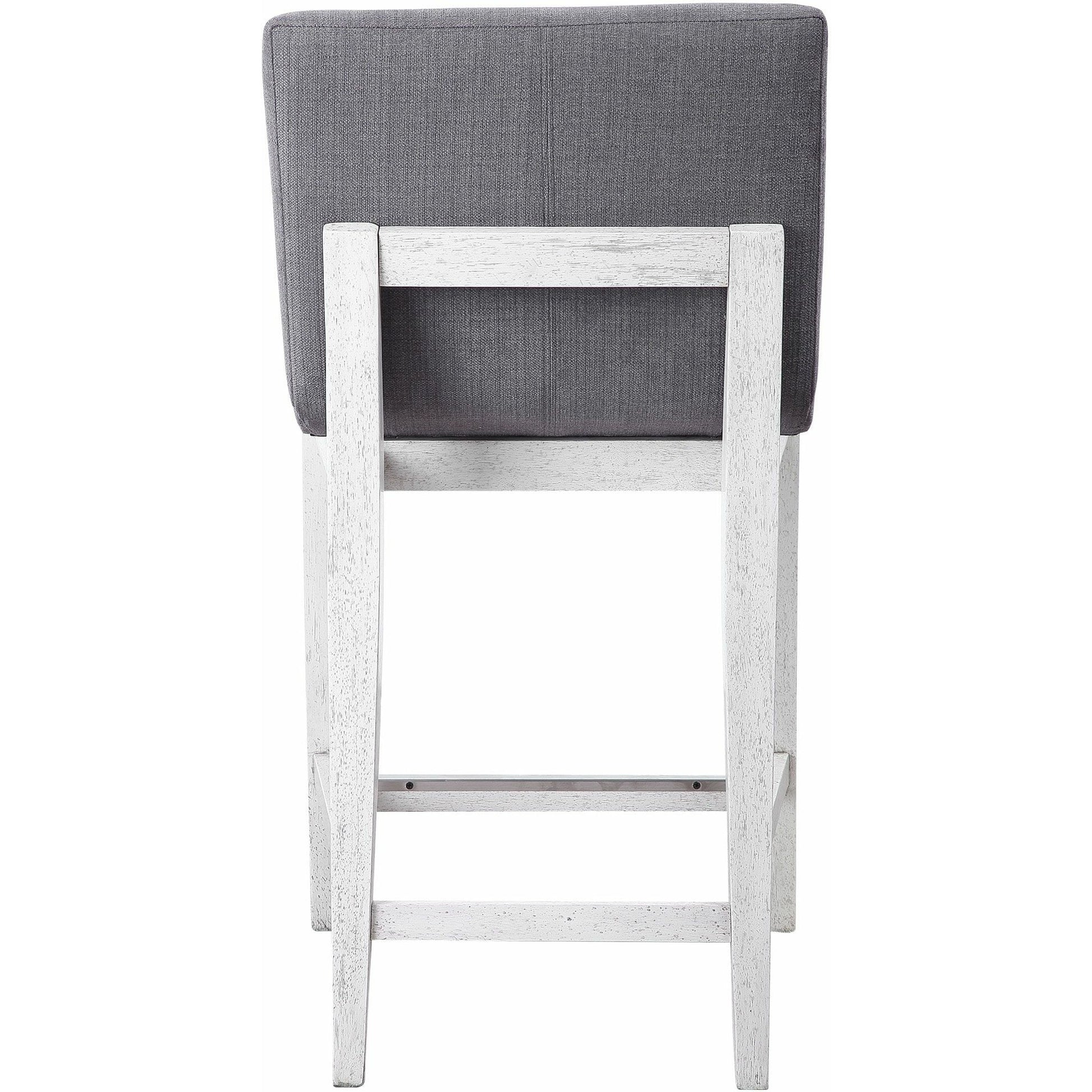 Brazos Counter Stool by Uttermost in gray. Made from rubber wood, plywood, fabric, foam in a modern style.