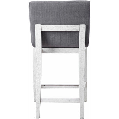 Brazos Counter Stool by Uttermost in gray. Made from rubber wood, plywood, fabric, foam in a modern style.
