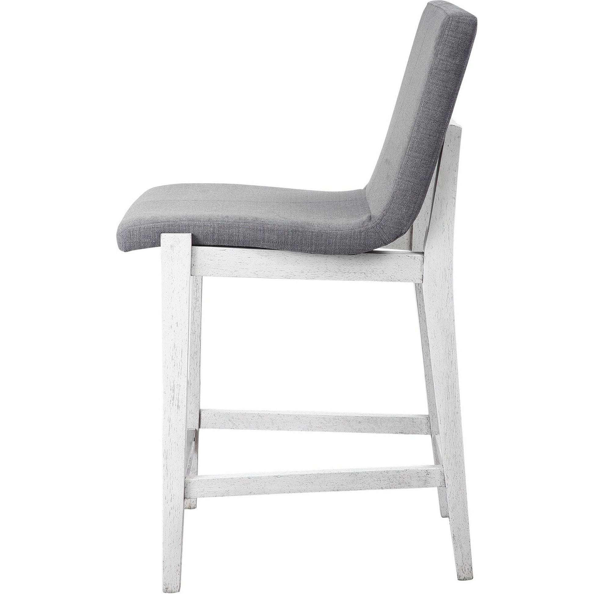 Brazos Counter Stool by Uttermost in gray. Made from rubber wood, plywood, fabric, foam in a modern style.