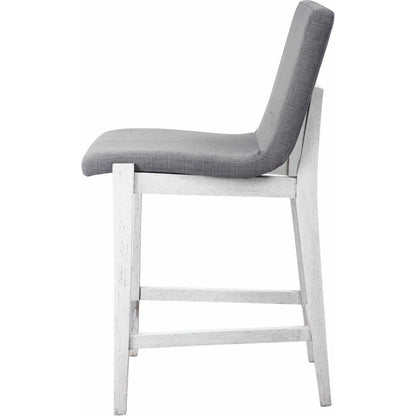 Brazos Counter Stool by Uttermost in gray. Made from rubber wood, plywood, fabric, foam in a modern style.