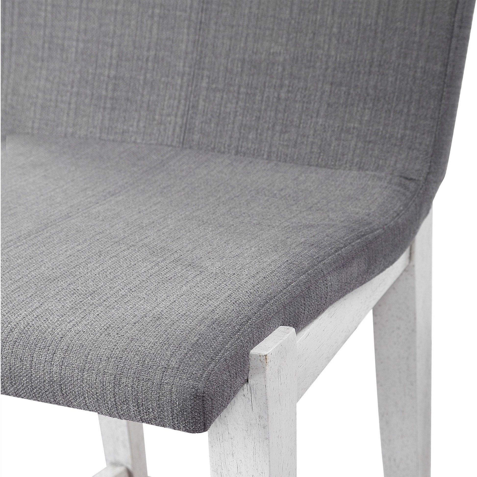 Brazos Counter Stool by Uttermost in gray. Made from rubber wood, plywood, fabric, foam in a modern style.