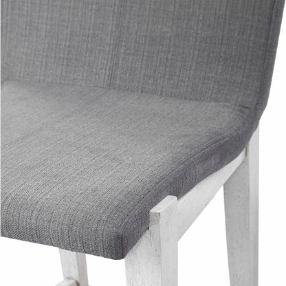 Brazos Counter Stool by Uttermost in gray. Made from rubber wood, plywood, fabric, foam in a modern style.