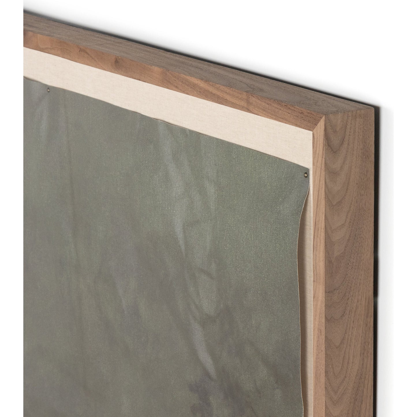 003 SI-1902496 | Closeup | Intertwined by Aileen Fitzgerald by Four Hands in walnut. Made from linen backer, rustic walnut, matte canvas in a transitional style.