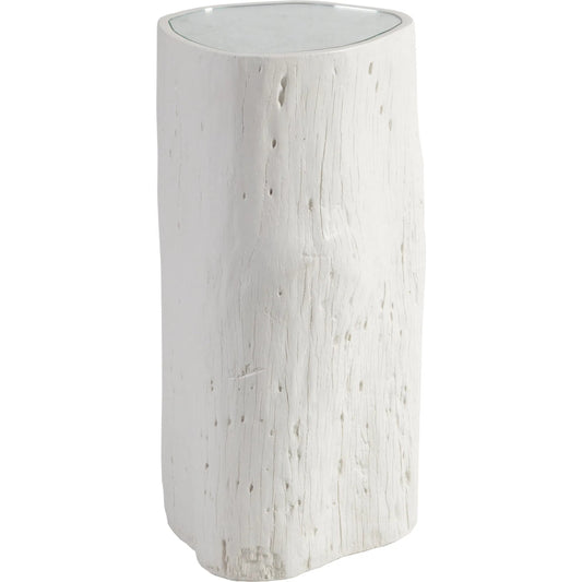 Capitola Asymmetric Spot Table by Artistica Home in white. Made from unique in a unique style.