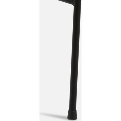 Wharton Outdoor Bar Stool by Four Hands in black rope and satin black. Made from iron, 100% polyester in a modern style.