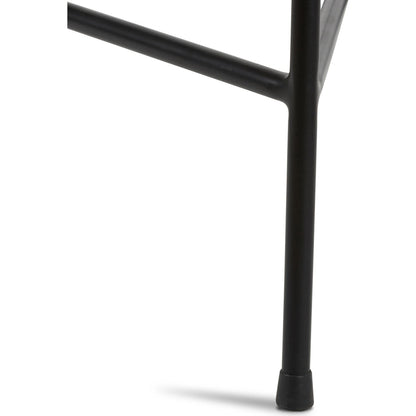 Wharton Outdoor Counter Stool by Four Hands in earth rope and satin black. Made from iron, 100% polyester in a modern style.