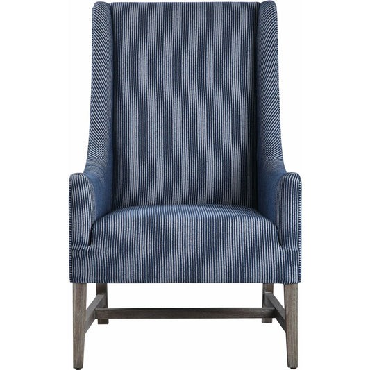 Galiot Wingback Accent Chair by Uttermost. Made from rubber wood, eucalyptus, fabric, foam, plywood in a modern style.