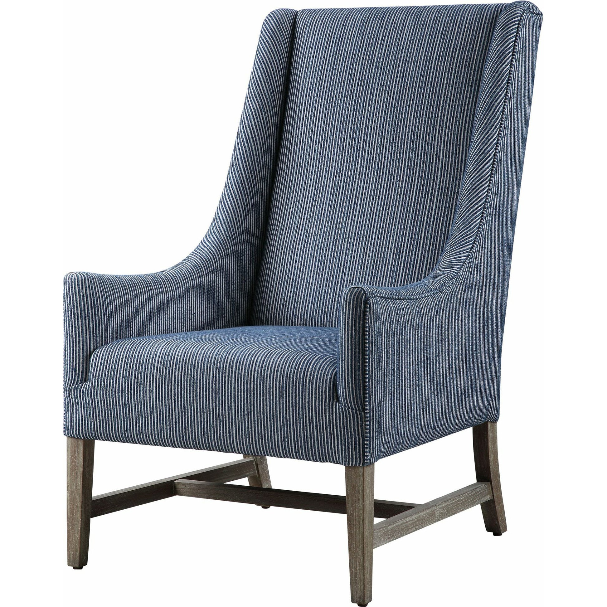 Galiot Wingback Accent Chair by Uttermost. Made from rubber wood, eucalyptus, fabric, foam, plywood in a modern style.