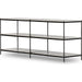 Felix Large Console Table by Four Hands. Made from iron, solid marble, engineered hardwood in a modern style.