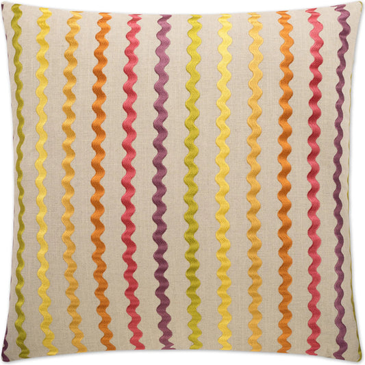 Samba Pillow by DV Kap Home in blossom. Made from 79% viscose, 21% linen in a unique style.
