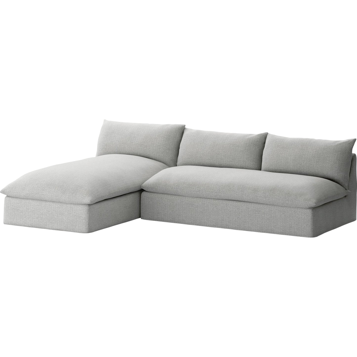 002 SI-1902151 | Primary Silo | Grant Outdoor 2-PC Sectional by Four Hands. Made from 100% olefin, 91% polyurethane foam pad, 9% polyester fiber batting in a transitional style.