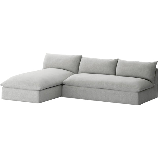 001 SI-1902151 | Primary Silo | Grant Outdoor 2-PC Sectional by Four Hands in faye ash. Made from 100% olefin, 91% polyurethane foam pad, 9% polyester fiber batting in a transitional style.