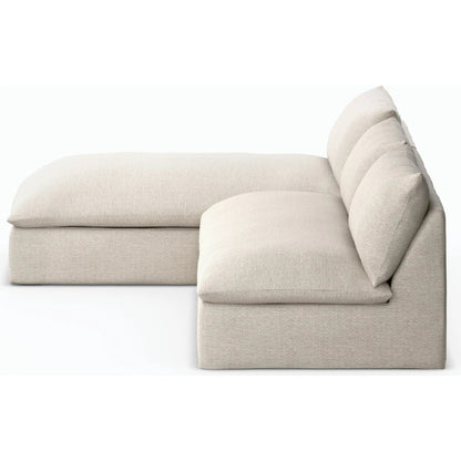 Grant Outdoor 2-PC Sectional by Four Hands. Made from 100% olefin, 91% polyurethane foam pad, 9% polyester fiber batting in a transitional style.