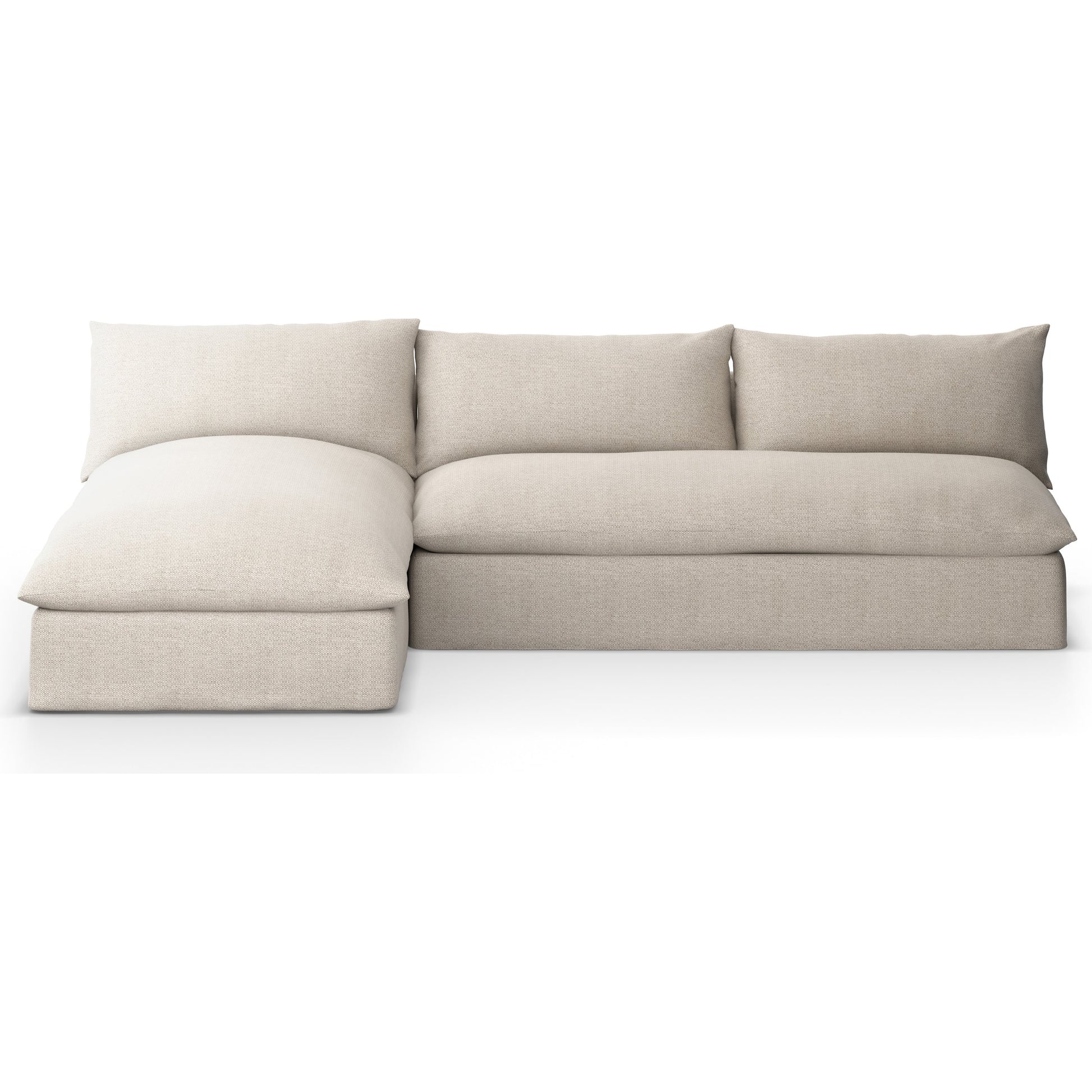 Grant Outdoor 2-PC Sectional by Four Hands. Made from 100% olefin, 91% polyurethane foam pad, 9% polyester fiber batting in a transitional style.