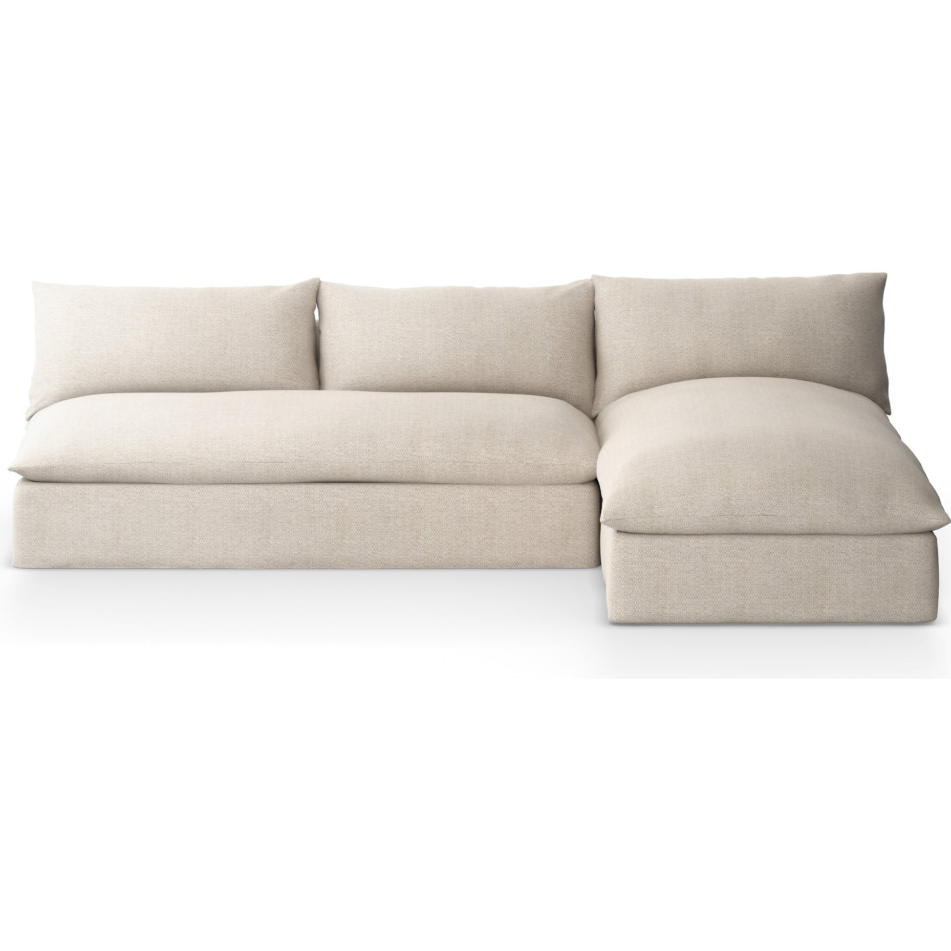 Grant Outdoor 2-PC Sectional by Four Hands. Made from 100% olefin, 91% polyurethane foam pad, 9% polyester fiber batting in a transitional style.
