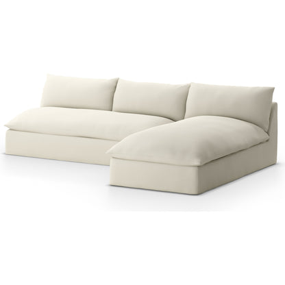 Grant Outdoor 2-PC Sectional by Four Hands. Made from 100% olefin, 91% polyurethane foam pad, 9% polyester fiber batting in a transitional style.