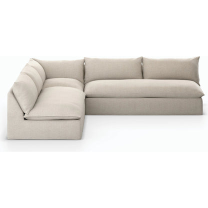 Grant Outdoor 3-PC Sectional by Four Hands. Made from 100% olefin, 91% polyurethane foam pad, 9% polyester fiber batting in a transitional style.