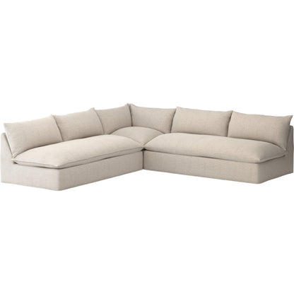 Grant Outdoor 3-PC Sectional by Four Hands. Made from 100% olefin, 91% polyurethane foam pad, 9% polyester fiber batting in a transitional style.