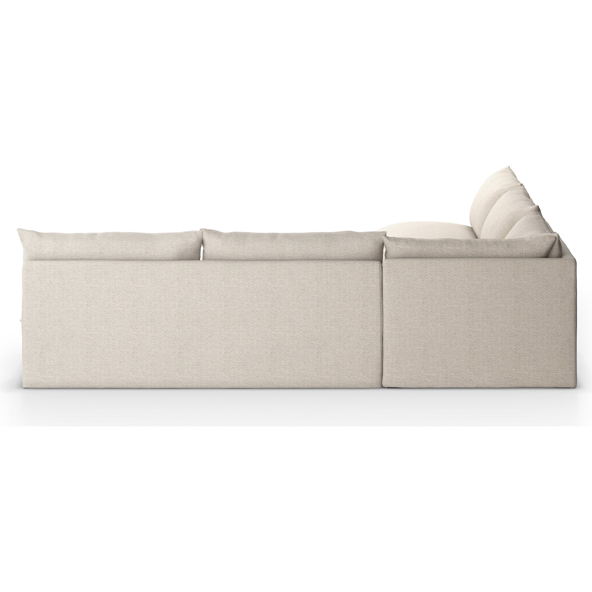 Grant Outdoor 3-PC Sectional by Four Hands. Made from 100% olefin, 91% polyurethane foam pad, 9% polyester fiber batting in a transitional style.
