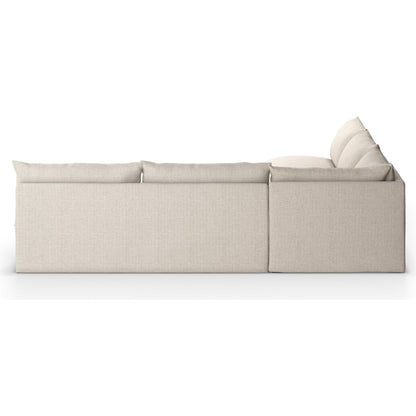Grant Outdoor 3-PC Sectional by Four Hands. Made from 100% olefin, 91% polyurethane foam pad, 9% polyester fiber batting in a transitional style.