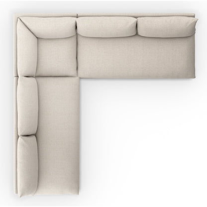 Grant Outdoor 3-PC Sectional by Four Hands. Made from 100% olefin, 91% polyurethane foam pad, 9% polyester fiber batting in a transitional style.