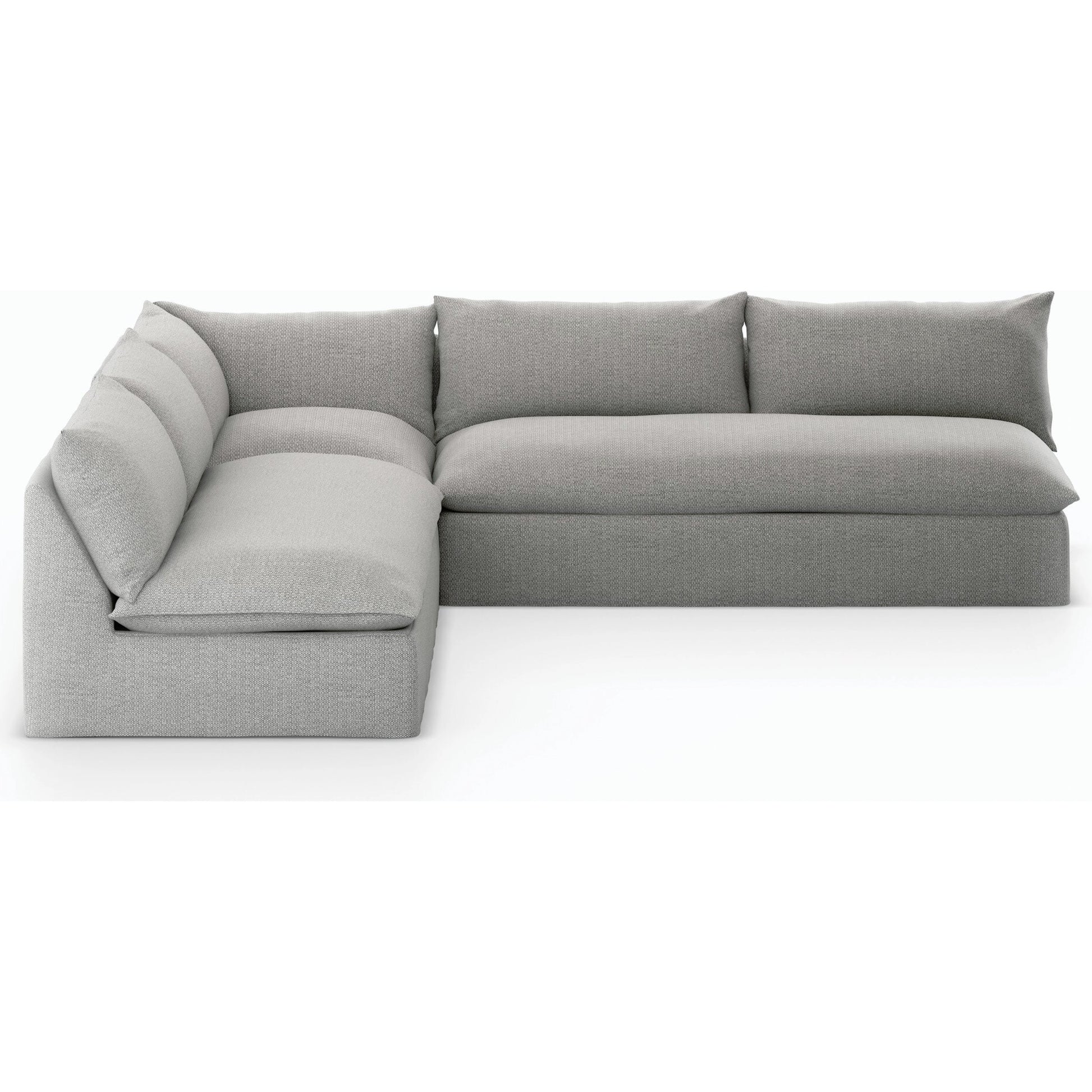 Grant Outdoor 3-PC Sectional by Four Hands. Made from 100% olefin, 91% polyurethane foam pad, 9% polyester fiber batting in a transitional style.