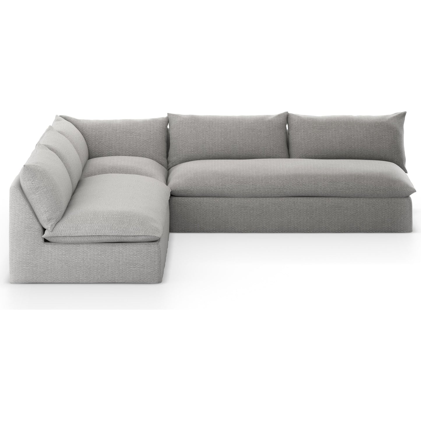 008 SI-1902313 | Additional Silo | Grant Outdoor 3-PC Sectional by Four Hands. Made from 100% olefin, 91% polyurethane foam pad, 9% polyester fiber batting in a transitional style.